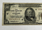 1929 Us  50 Federal Reserve Bank Of Cleveland Oh   National Currency Brown Seal