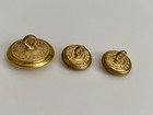 Csa Confederate Civil War Style Militaria Brass Shank Buttons Lot Of 3