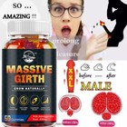 Xxxl Plus Size Male Enlarger Longer Wider Bigger Man Natural Growth Gummies New