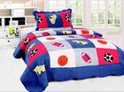 Cotton Huntley Premium Quilt Set 2 Pcs  Reversible  Twin Size