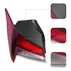 Pair Halogen Rear Tail Light For 2021-2024 Hyundai Elantra 92401-aa000