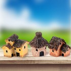 6pcs Fairy Garden Mini House Accessories  Miniature Village Hut Figurine Cottage