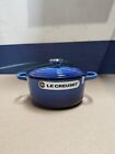 Le Creuset 18cm Signature Enamelled Cast Iron Round Casserole With Lid  Azure