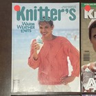 Lot Of 6 1990s Knitters Magazines Great Condition - Zodiac Afghan  Lace  Vests  