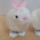 Vintage Wind Up Bunny Rabbit Hopping White Set Of 4 Unbranded 80s 90s
