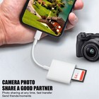 2in1 Micro Sd tf Dual Slot Memory Card Reader For Iphone Ipad Camera Adapter Lot