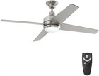 Hdc Mercer 52 In   Led Indoor Brushed Nickel Ceiling Fan W  Light   Remote