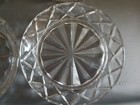 Vintage Set Of 4 Crystal Coaster With A Star Burst In The Middle