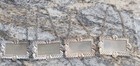 Vintage English Silver Plated Decanter Labels Set Of 4 Brandy Scotch Gin Sherry