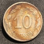 1946 Ecuador 10 Centavos Copper-nickel Coin - Xf  extra Fine  Condition