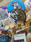 Large Vintage Button Pin Lot Collectible Harry Potter Mlb Hibbing Winter 1 3lb