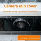 4pcs Car Rear View Camera Rain Shields - Waterproof Protection Visor Cover