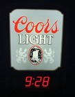 Vintage Working 1981 Coors Light Beer Sign Digital Clock Golden Colorado