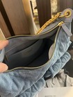 Chanel Blue Denim Multi-pocket Shoulder Biker Bag Chain Bag