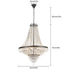 French Empire Crystal Chandelier Antique Vintage Ceiling Lighting Pendant Lamp