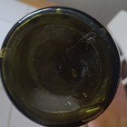 Green Glass Wine Bottle With Applied Lip  No Label   Unlabeled
