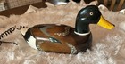 Vintage Telemania Wooden Mallard Duck Jersey Shore Landline Phone Rare