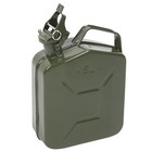 Practical 5l 0 6mm  Can Gasoline Jerry Can Steel Tank Emergency Backup Green