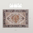 Homcom Area Rug 8x10  Machine Washable Rug For Living Room  Tawny Brown