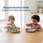 Qyeejong Silicone Toddler Plates With Suction  Baby Dinner Dishes Bpa Free      