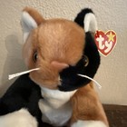 1999 Ty Beanie Buddy Chip The Cat Cute Kitty Plush Calico Tan Black 12    With Tag