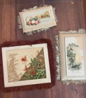 Lot Of Antique Vtg Christmas Cards Fringe Victorian Greeting Cards  Ads  Read 19