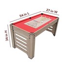 54 In  Madison 6-in-1 Multi-game Table With Foosball  Glide Hockey  Table Tennis