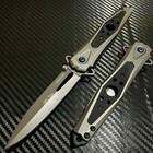 8 75    Black Tactical Edc Spring Assisted Open Blade Folding Pocket Knife Hunting