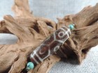 Antique Tibetan 9 Eyes Old Agate Dzi Bead Amulet  For Pendant Bracelet Gzi B15