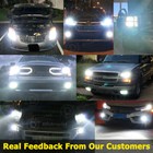 9007 Hb5 Led Headlight Conversion Kit 1900w 285000lm Hi-low Beam Bulbs 6000k