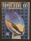 Harry Carson Signed Super Bowl Xxi Program 1986 1987 New York Giants Autograph