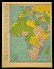 Vintage Map Of Africa Egypt Nigeria Kenya Anglo Egyptian Sudan Belgium Congo