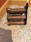 Vintage Cast Iron And Wood Equestrian Horse Saddle And Tack Rack Holder