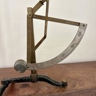 Antique Brass Metal Postal Scale Letter Counterbalance Weigh Scale Pendulum Vtg