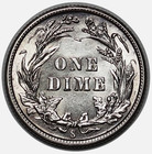 1915-s Barber Dime  Sharp   White Gem Bu   Semi-tougher Date Coins