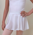 Ballet Dance Skirt - Stretch Mesh  - White - Girls Large - Nwt  - Free Shipping