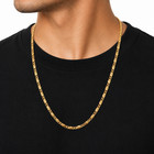 Italian 1 200 22in 14k Yellow Gold Oro Diamond Cut Valentino Mariner Link Chain