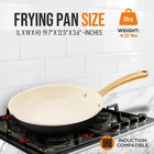Nutrichef 12   Large Fry Pan-non-stick Pan   Silicone Handle  Interior Non-stick