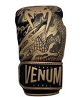 Venum Dragon   s Flight Boxing Gloves Black Gold Hook Loop Sparring 16 Oz Nwot