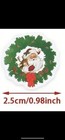 40 Pcs Round 1 Inch Christmas Santa Stickers Small Business Envelope Seals Gifts