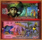 Lot Equatorial Territories  Amazonas  brazil   5 X 5 Francs  Polymer  2014  Unc