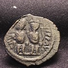 Byzantine Follis  Justin Ii   Sophia Rv Large M  Nicomedia Mint  565-578 A d 