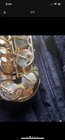 Student Alto Sax Saxophone With Case  Strap And Crease  As Is