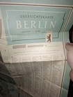 Large Vintage Map Of Berlin Germany Pre 1967  Approx 32  X 38  Used