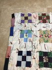 Vintage Patchwork Quilt Multicolor Handmade Machine Sewn 52  X 72 