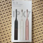 X-3 Sonic Electric Toothbrush Ipx7 Waterproof Fast Charging Rechargeable Black