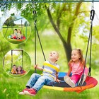 50ft Ninja Warrior Hanging Obstacle Course Slackline W  Saucer Swing Monkey Bars