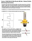Shaker 2 Bit Rail And Stile Router Bit Set - 1 2  Shank - Yonico 12249