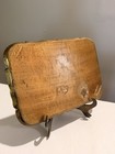 Vintage Italian Florentine Tray Gold Green Wood Mita Firenze Italy Ornate 