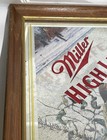 Vintage Miller High Life Tip Up Northern Pike Fish Beer Mirror Sign